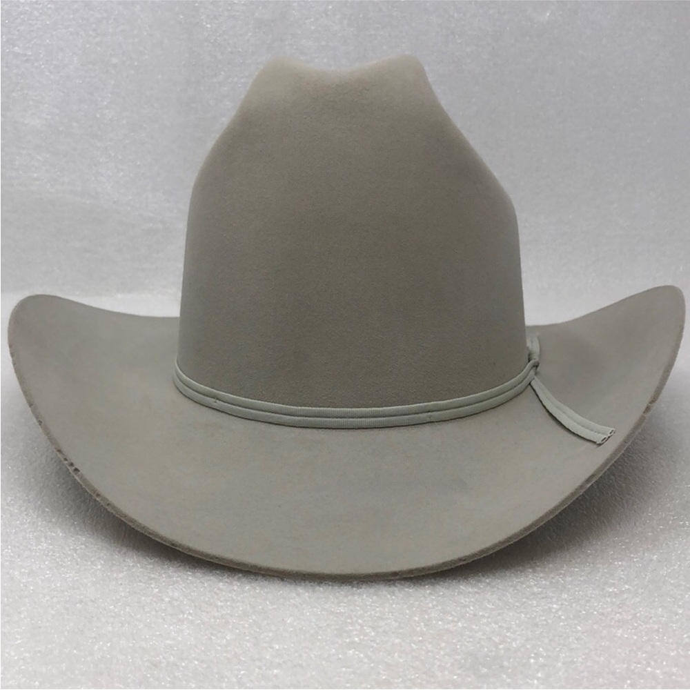 Resistol Hat 5X Beaver Cattleman Cowboy Gray Long Oval Size 6 3/4 Leairds - Picture 2 of 16